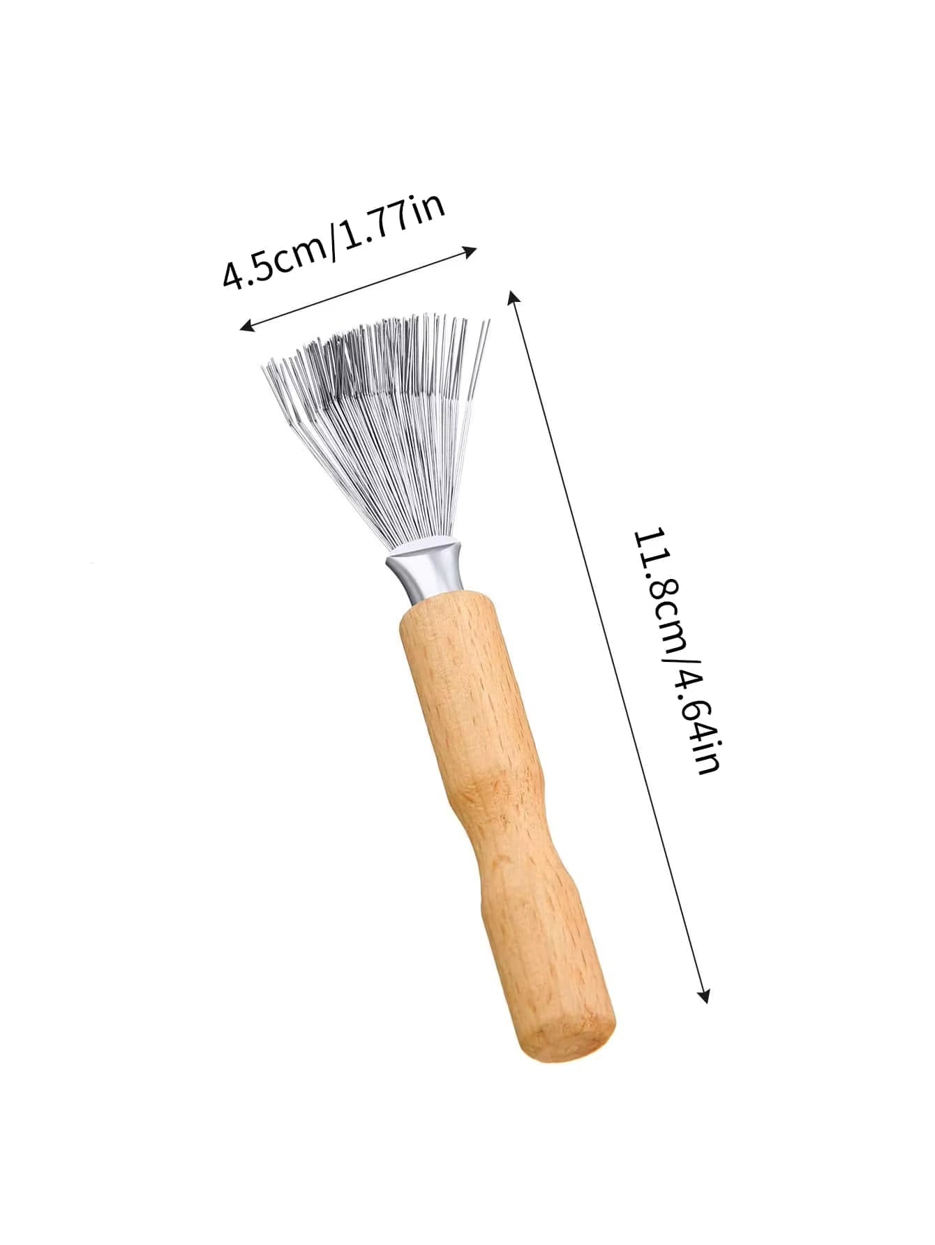 Hair Brush Cleaner Tool Cleaning Tool Comb Cleaner Hair Brush Cleaner Comb Brushes Wooden Handle for Home and Salon Use